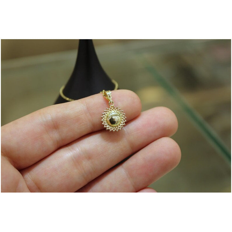 14k Gold Evil Eye Pendant, 14k Gold Evil Eye Protection Necklace, Gold Pendant, Minimalist Necklace, Gift for Her