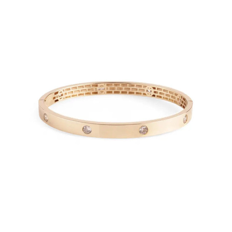 14k Gold Bangle Bracelet, Minimalist Gold Bracelet, Stacking Bracelet, Cuff Bracelet, Gifts For Her, 14k Gold Jewelry
