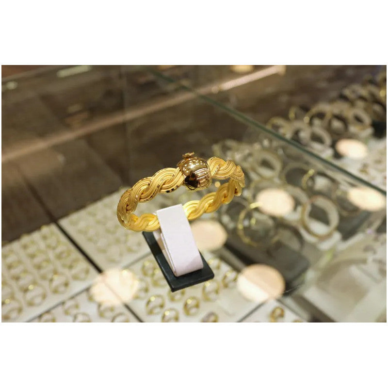 22K Gold Bangle Bracelet, 22K Gold Chain Link Bracelet, 22K Pure Gold Bracelet, 22K Gold Bracelet, 22K Gold Jewelry
