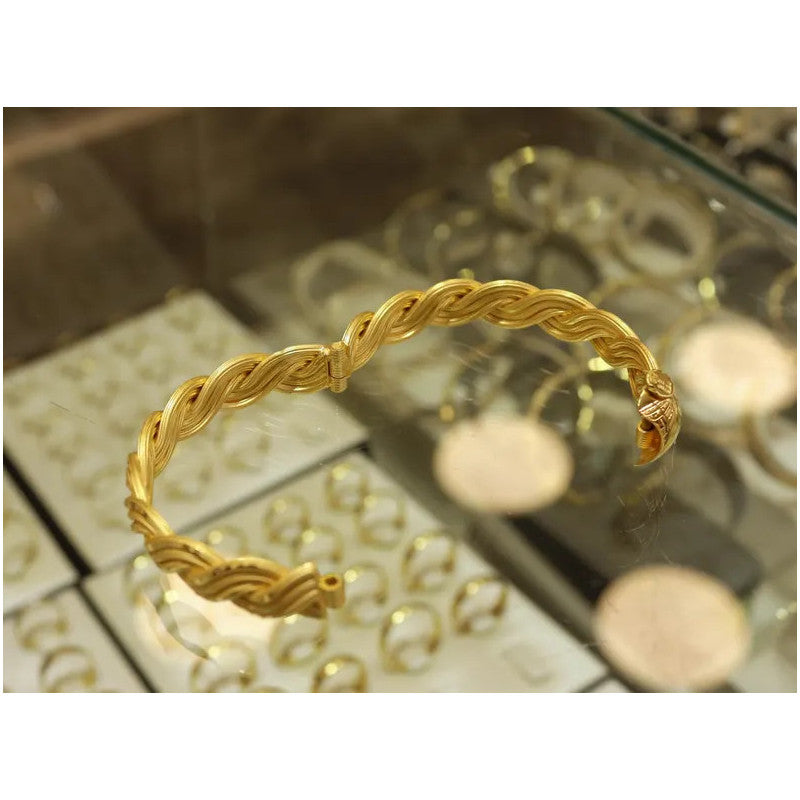 22K Gold Bangle Bracelet, 22K Gold Chain Link Bracelet, 22K Pure Gold Bracelet, 22K Gold Bracelet, 22K Gold Jewelry