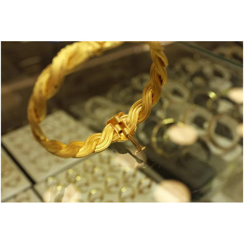 22K Gold Bangle Bracelet, 22K Gold Chain Link Bracelet, 22K Pure Gold Bracelet, 22K Gold Bracelet, 22K Gold Jewelry